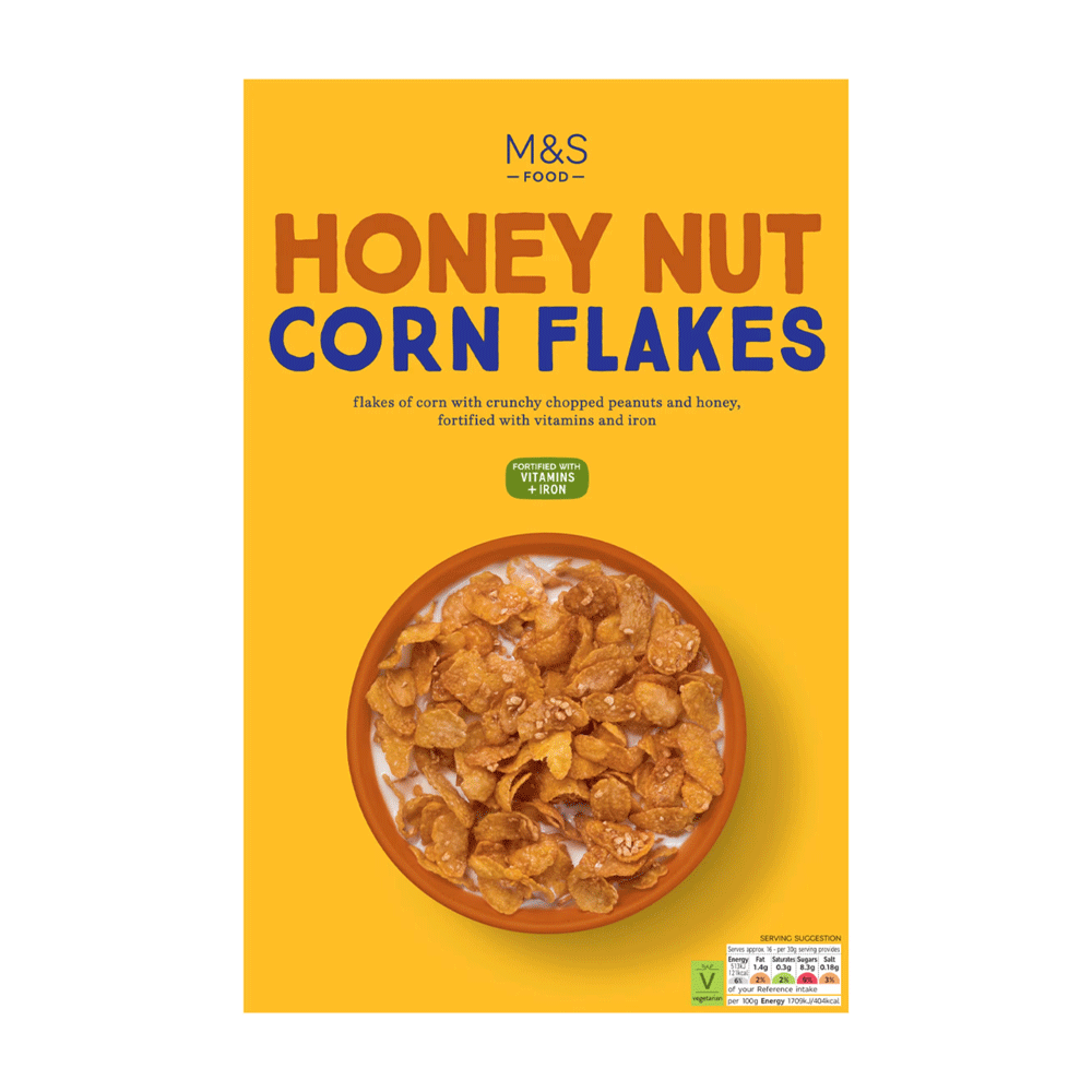 M&s Honey Nut Corn Flakes 500g