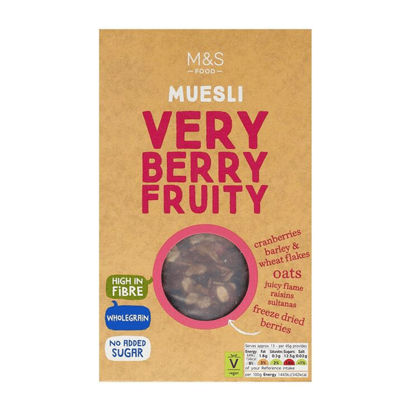 M&s Muesli Very Berry Fruity 600g - Snapcart.pk