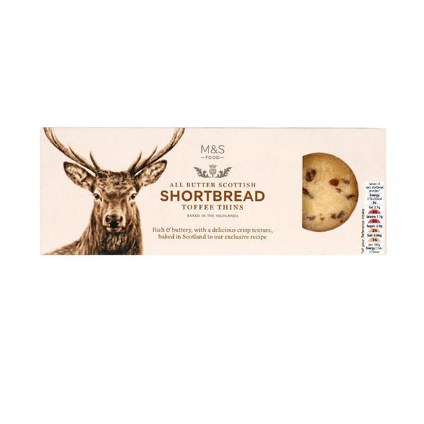 M&S All Butter Scottish Shortbread Toffee Thins 180g - Snapcart.pk