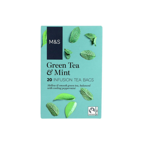 M&s Green Tea & Mint Infusion Tea Bags 20s - Snapcart.pk
