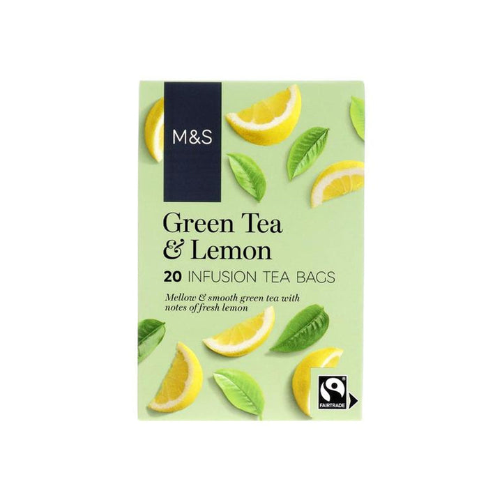 M&s Green Tea & Lemon Infusion Tea Bags 20s - Snapcart.pk