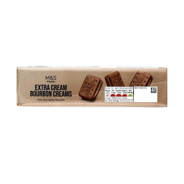 M&S Extra Cream Bourbon Creams Biscuits 165g - Snapcart.pk