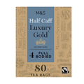 M&S Half Caff Luxury Gold Tea Bags 80s 250g