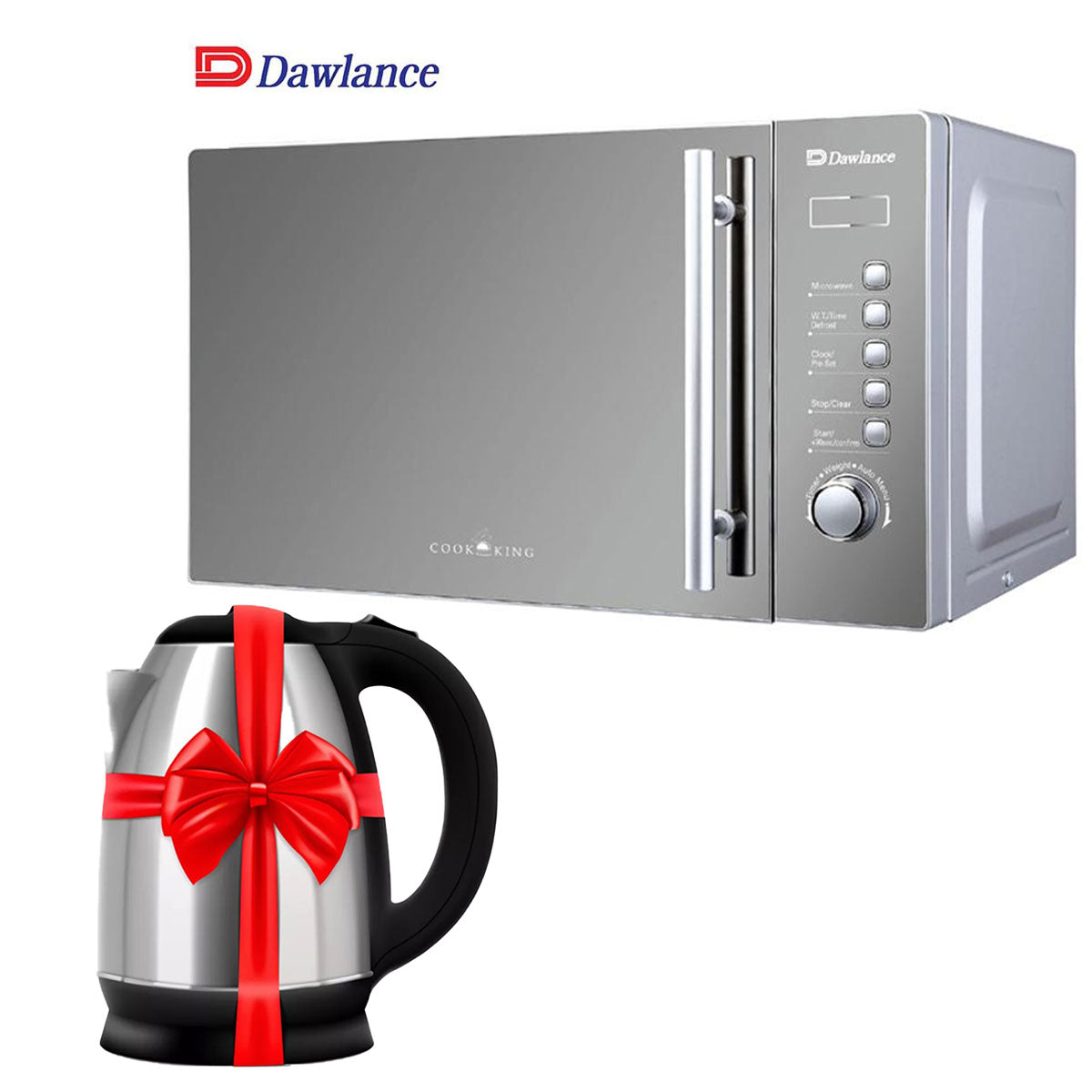 DAWLANCE SOLO MICROWAVE OVEN 20 LITERS Model DW-295 + Premium Electric Kettle - Snapcart.pk