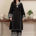 Flutterby Stitched 2 Piece Cotton Satin Winter Collection'2025-Avery-bk