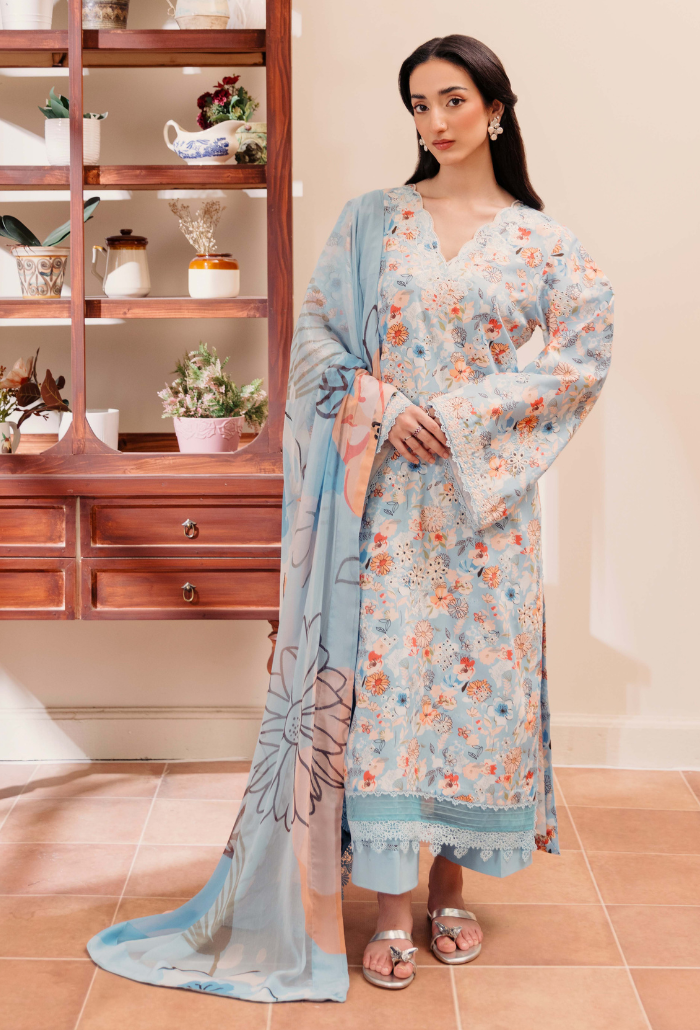 Miral By Humdum Unstitched 3 Piece Digital Printed Viscose Winter Suit-D09