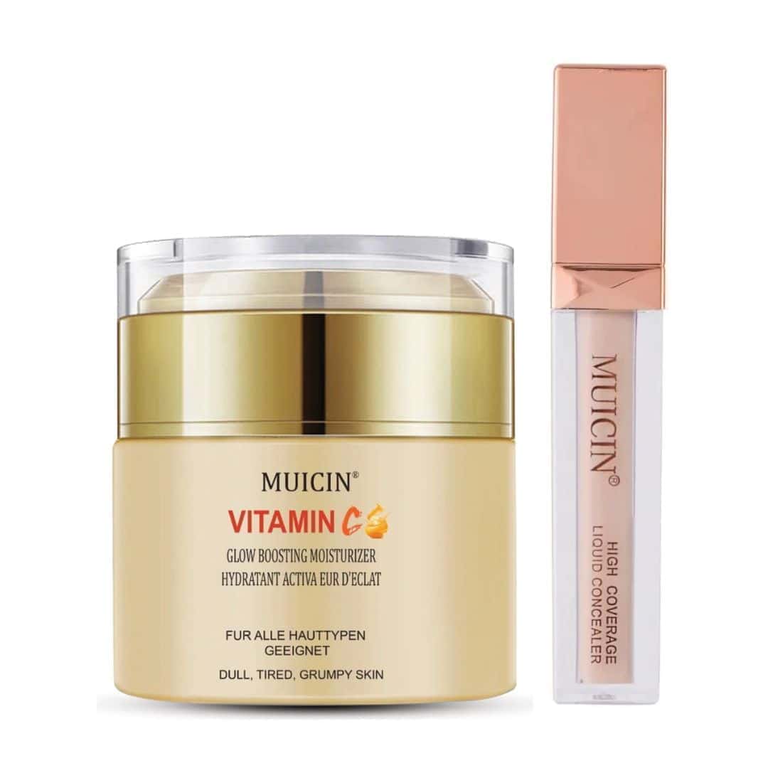 Muicin-Vitamin C Foundation & Gold Hd Concealer