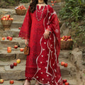 Floral Forest By Sardinia Unstitched 3 Piece Lawn Collection-Crimson Bloom