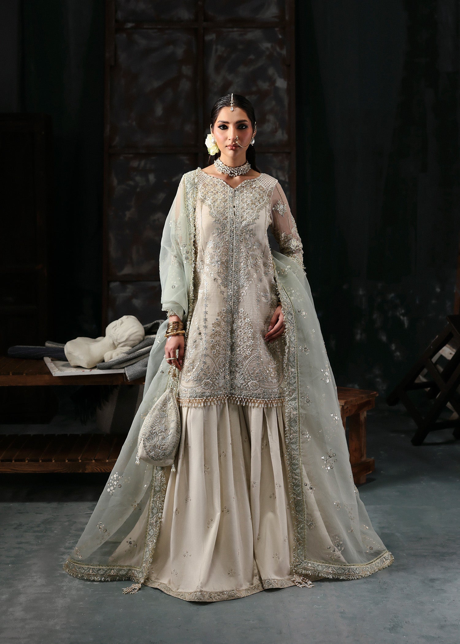Tara By Sardinia Unstitched 3 Piece Wedding Collection-KARA