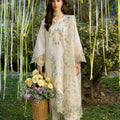 Floral Forest By Sardinia Unstitched 3 Piece Lawn Collection-Ivory Bloom
