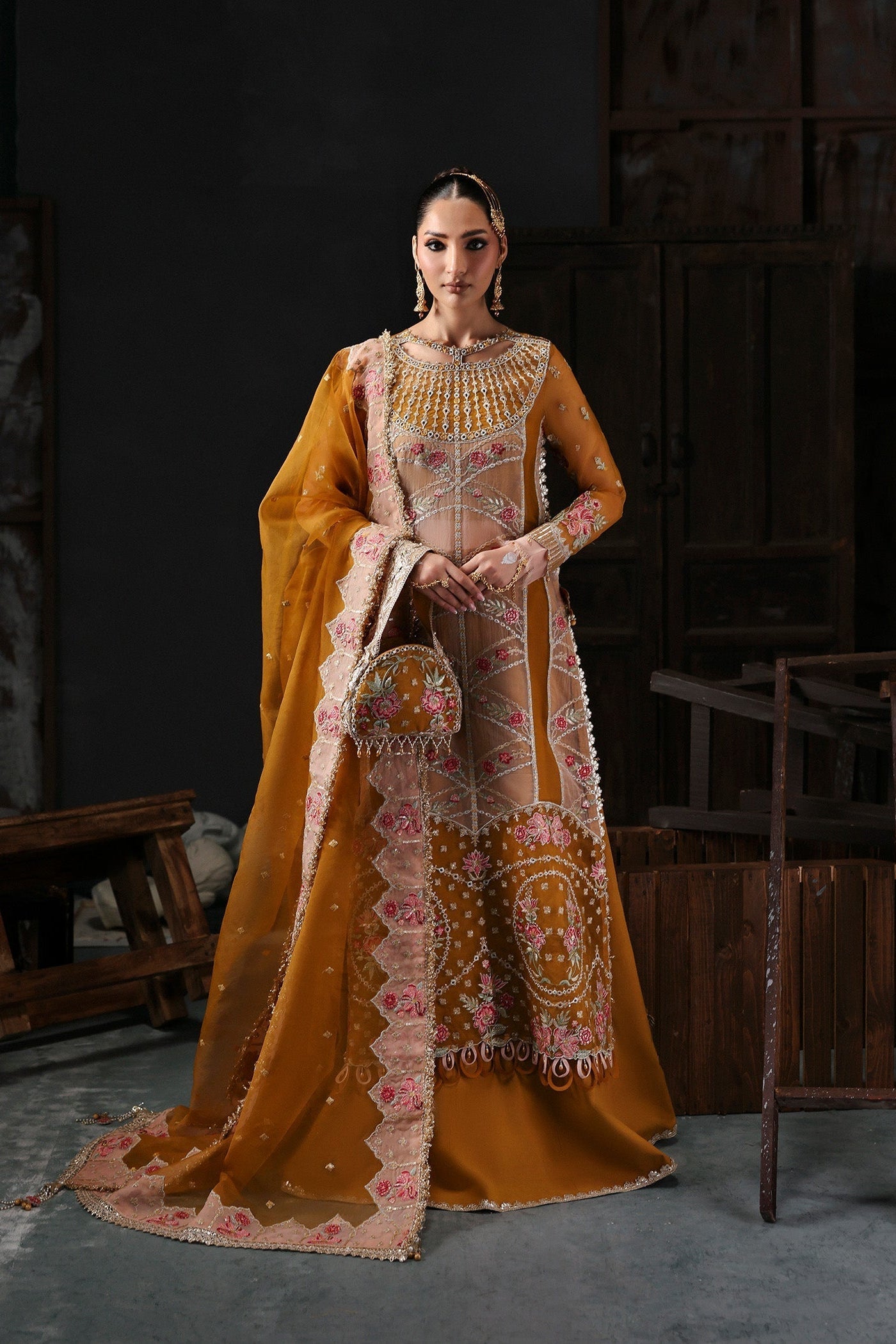 Tara By Sardinia Unstitched 3 Piece Wedding Collection-ELENA