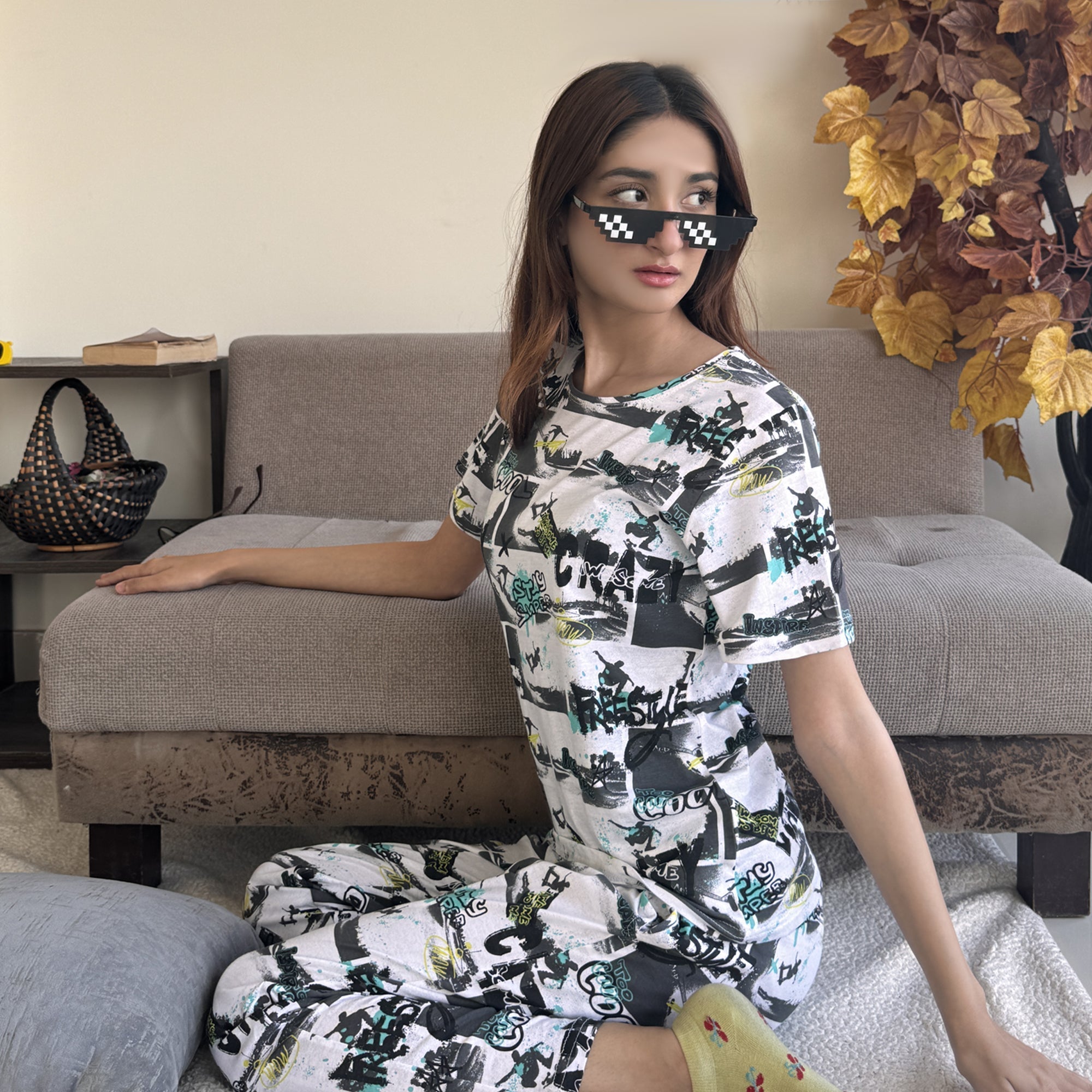 12 AM By Khawar Latif Funky PJ Set