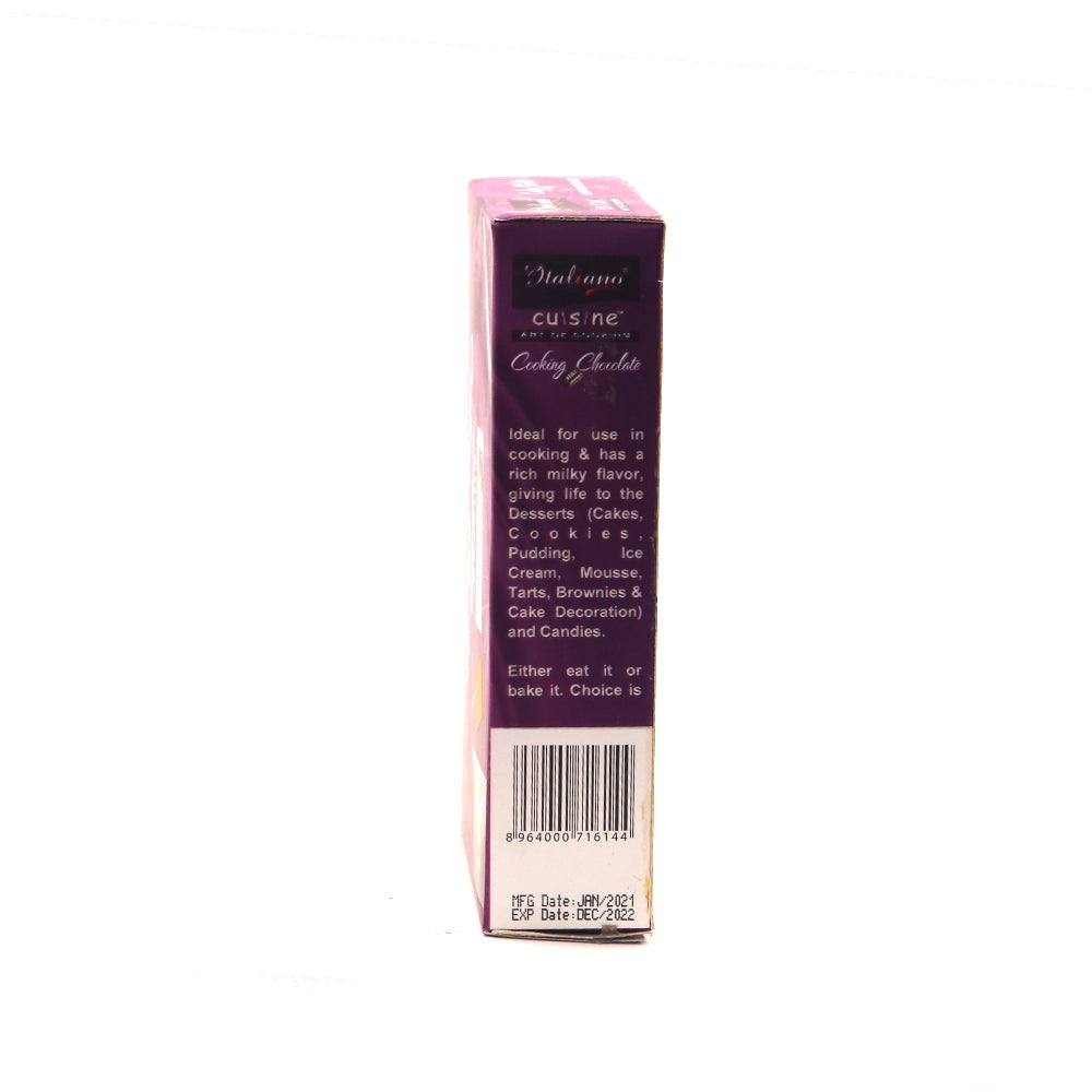 Italiano Cooking Chocolate - Milk 500g - Snapcart.pk