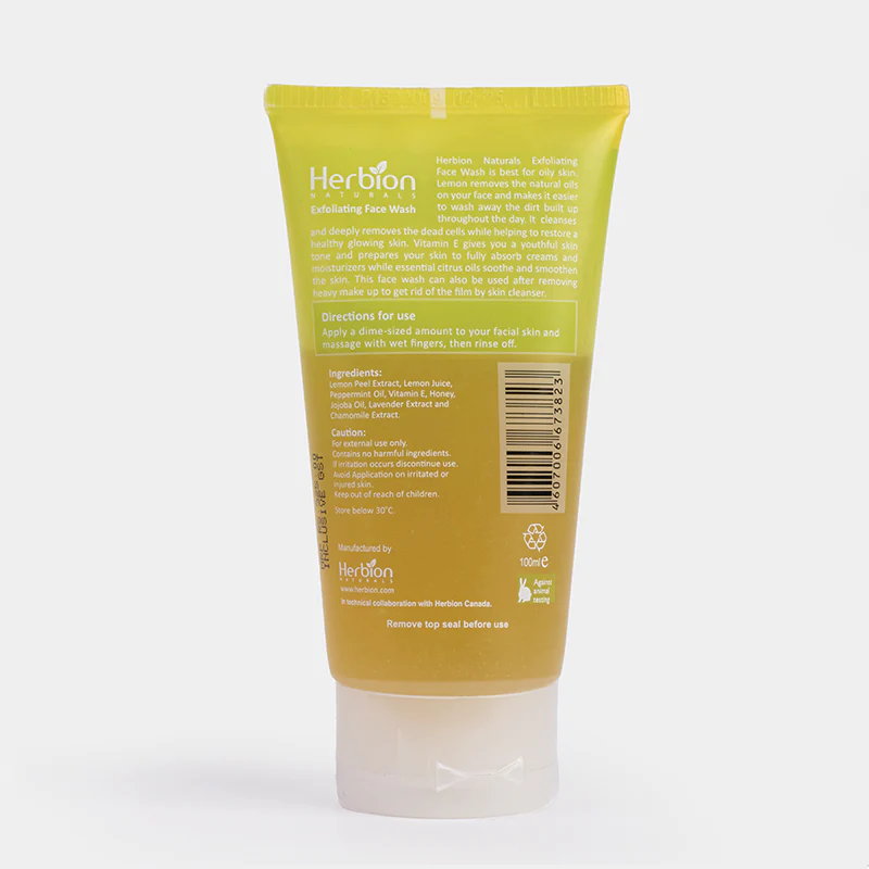 Herbion Oil Control Lemon Exfoliating Facewash 100Ml