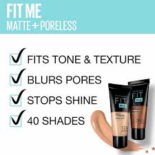 Maybelline Fit Me Matte & Poreless Foundation 128 - My Store