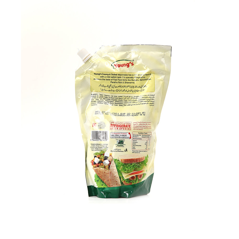 Young's Creamy & Salted Mayonnaise 1l - Snapcart.pk