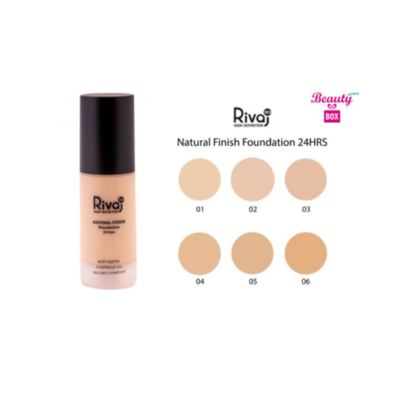 Rivaj- Hd #2 Natural Finish 24Hrs Foundation - 02 Warm Ivory