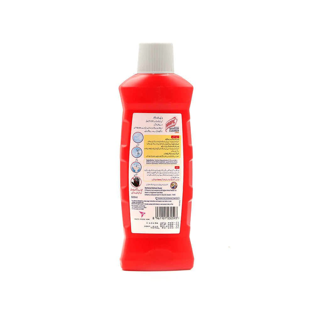 Harpic Bathroom Cleaner Lemon 500ml - Snapcart.pk
