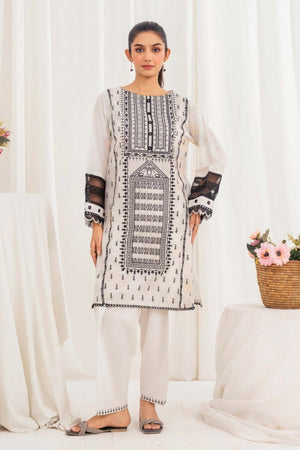 Aayra Stitched Summer Collection'2025-AY1851 - Ivory Noir