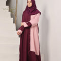Abaya.Pk Purple Majesty and Pale Pink Abaya