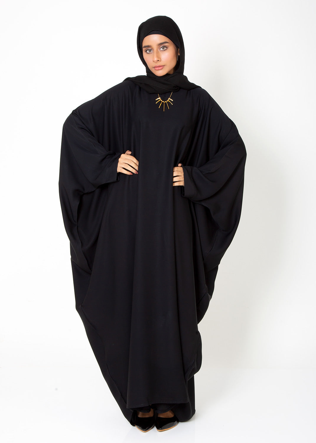 Abaya.Pk Black Butterfly Gown Abaya