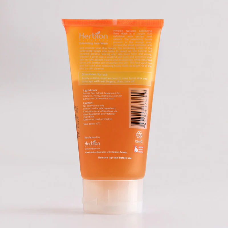 Herbion Orange Exfoliating Facewash 100Ml