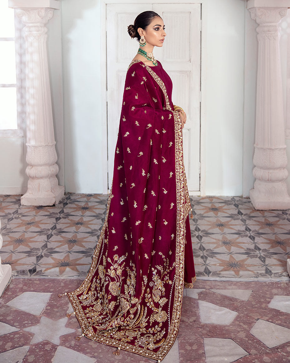 Aarzoo By Gulaal Bridal Shawl-Bano K-02