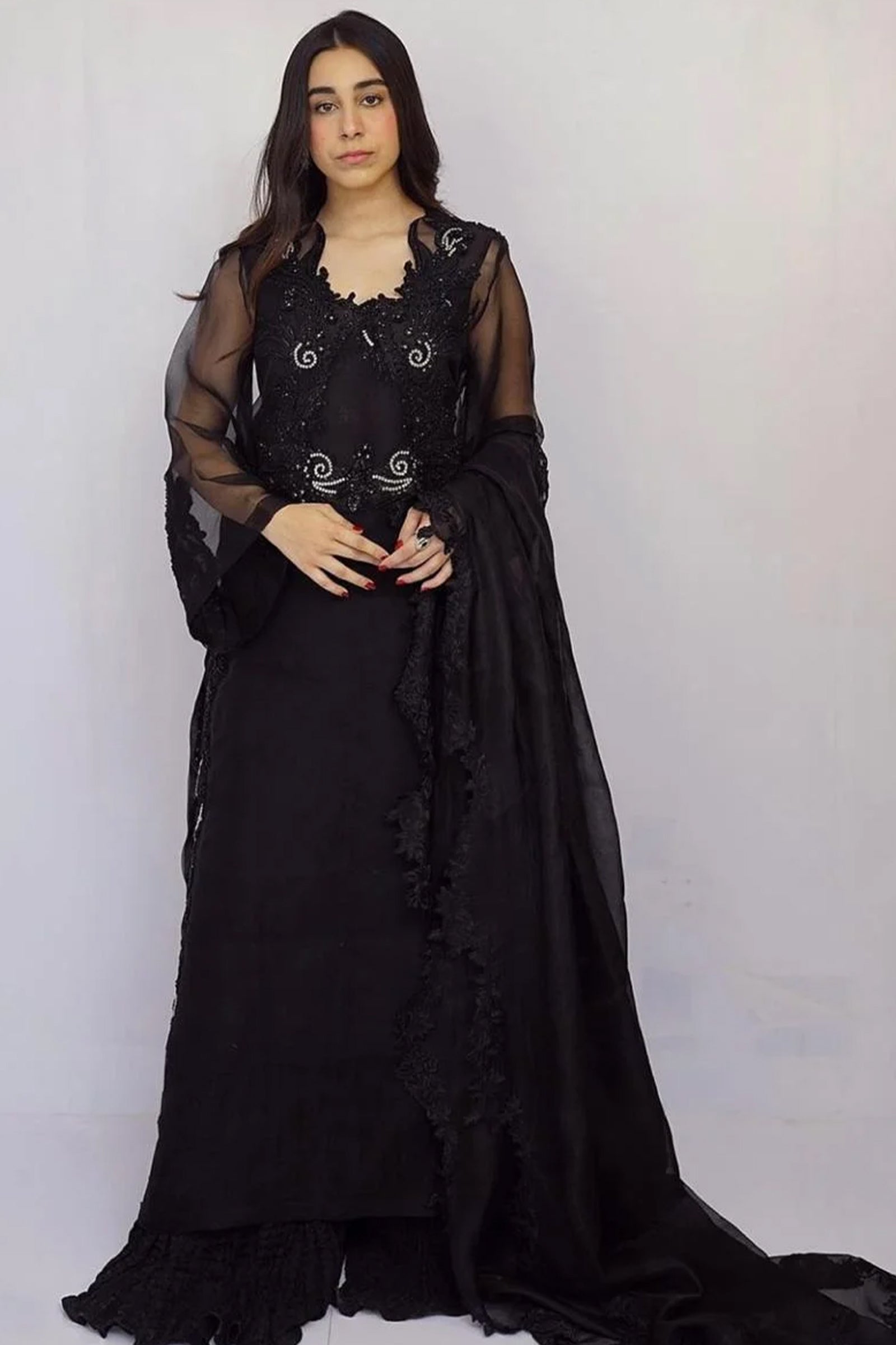 Luna By Mariam Malik Stitched 2 Piece Luxe Silk Pret Collection'2025-Luna- Luxury Pret' - 19