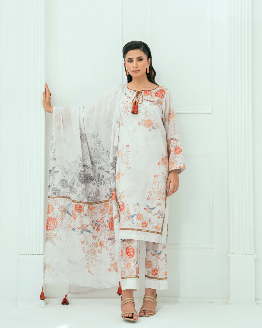Amal Unstitched 3 Piece Printed Lawn Collection