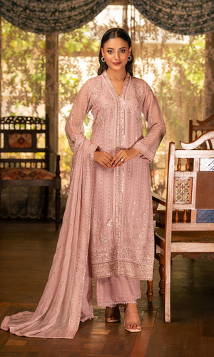 Shamooz Stitched 3 Piece Formals Collection'2025-Tea Rose SE-040