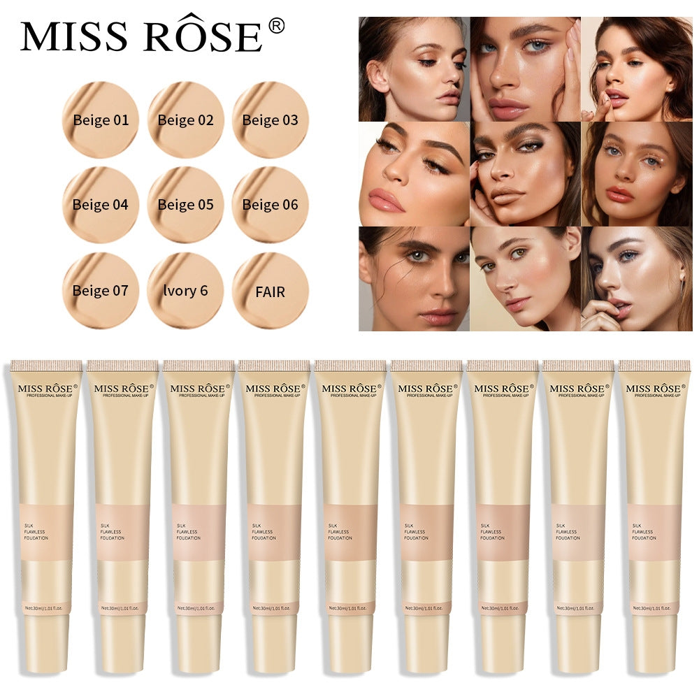 Miss Rose - Silk Flawless Foundation 30Ml - Beige 01 - My Store