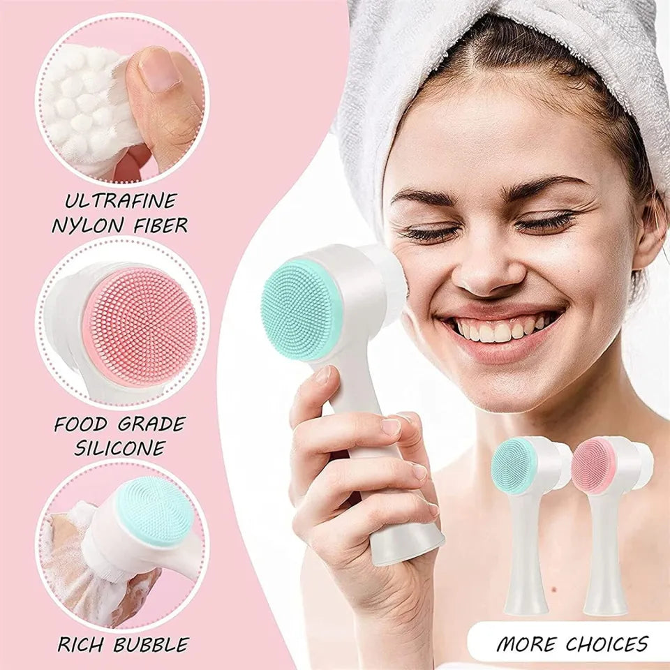Facial Beauty - 2 Sided Silicone Brush - Bx3600