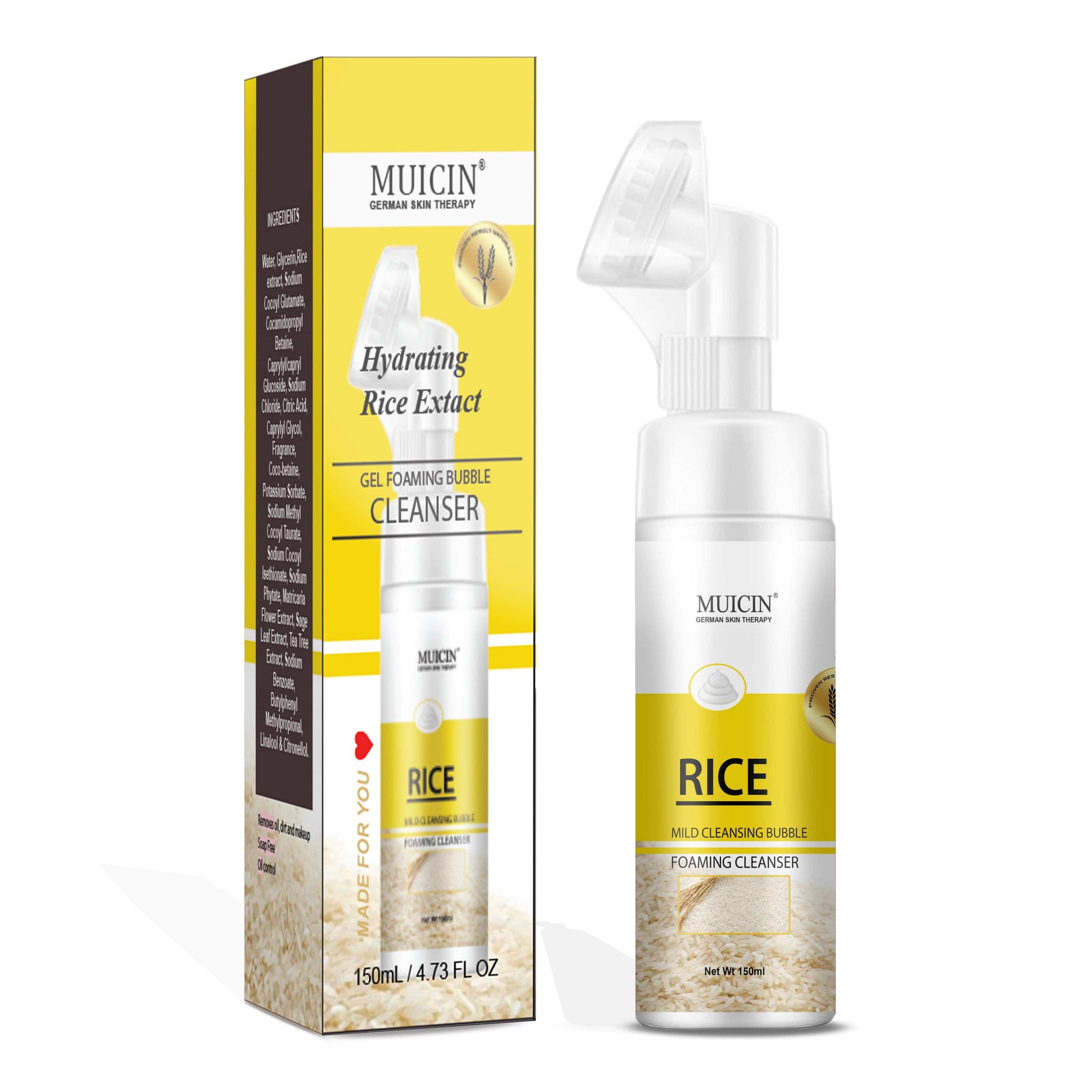 MUICIN - Rice Mild Cleansing Bubble Foaming Facial Cleanser - 150ml - My Store