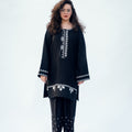 Winter Tales By Kaanthaa Stitched 2 Piece Winter Suit-Night Frost | 2 pc Stitched
