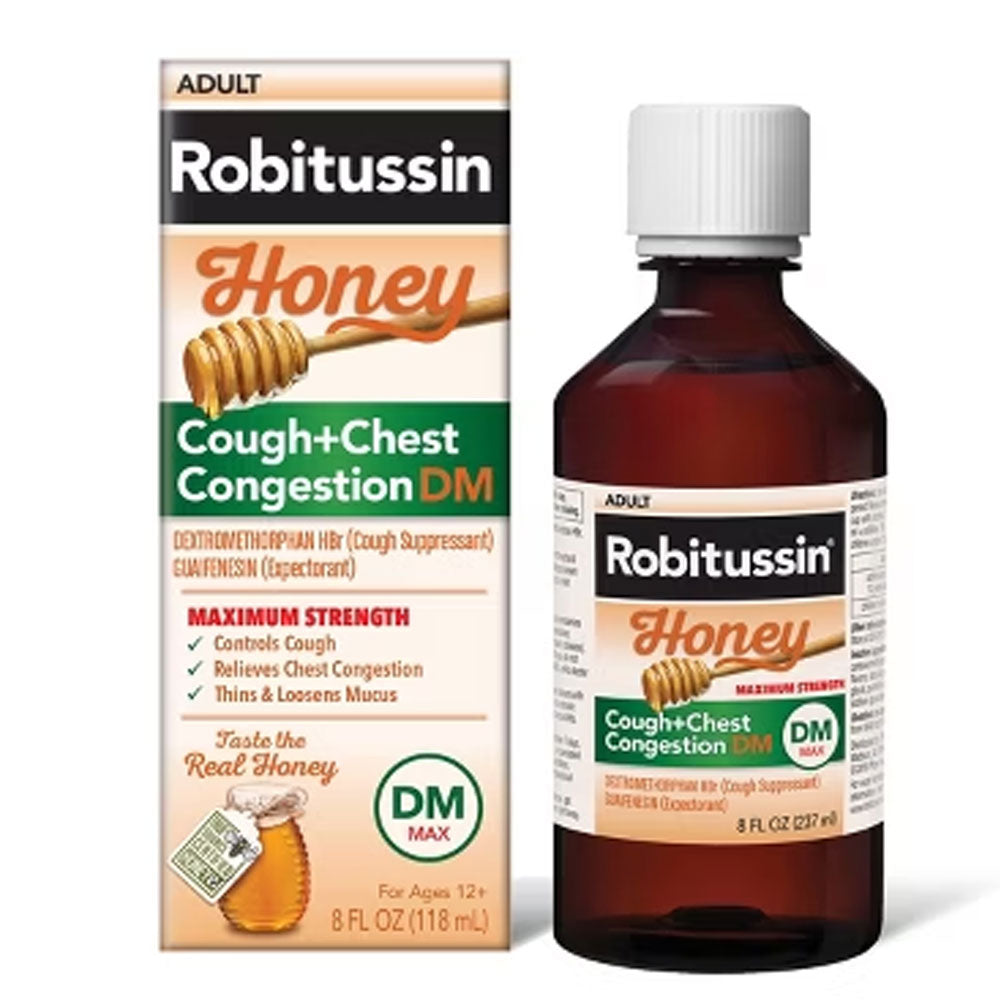 Robitussin Adult Honey Cough+Chest Congestion Dm Syp 118ml