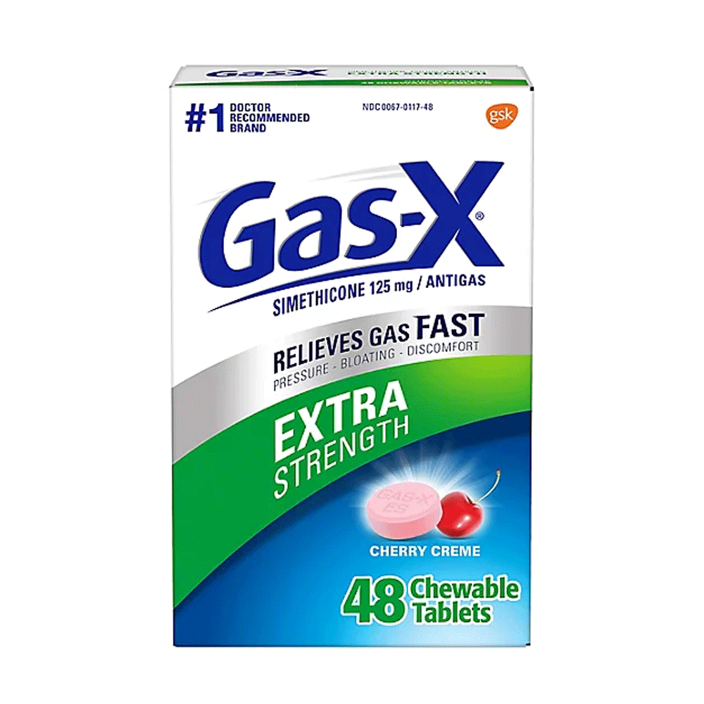 Gas-x Extra Strength Cherry Creme Tab 48s