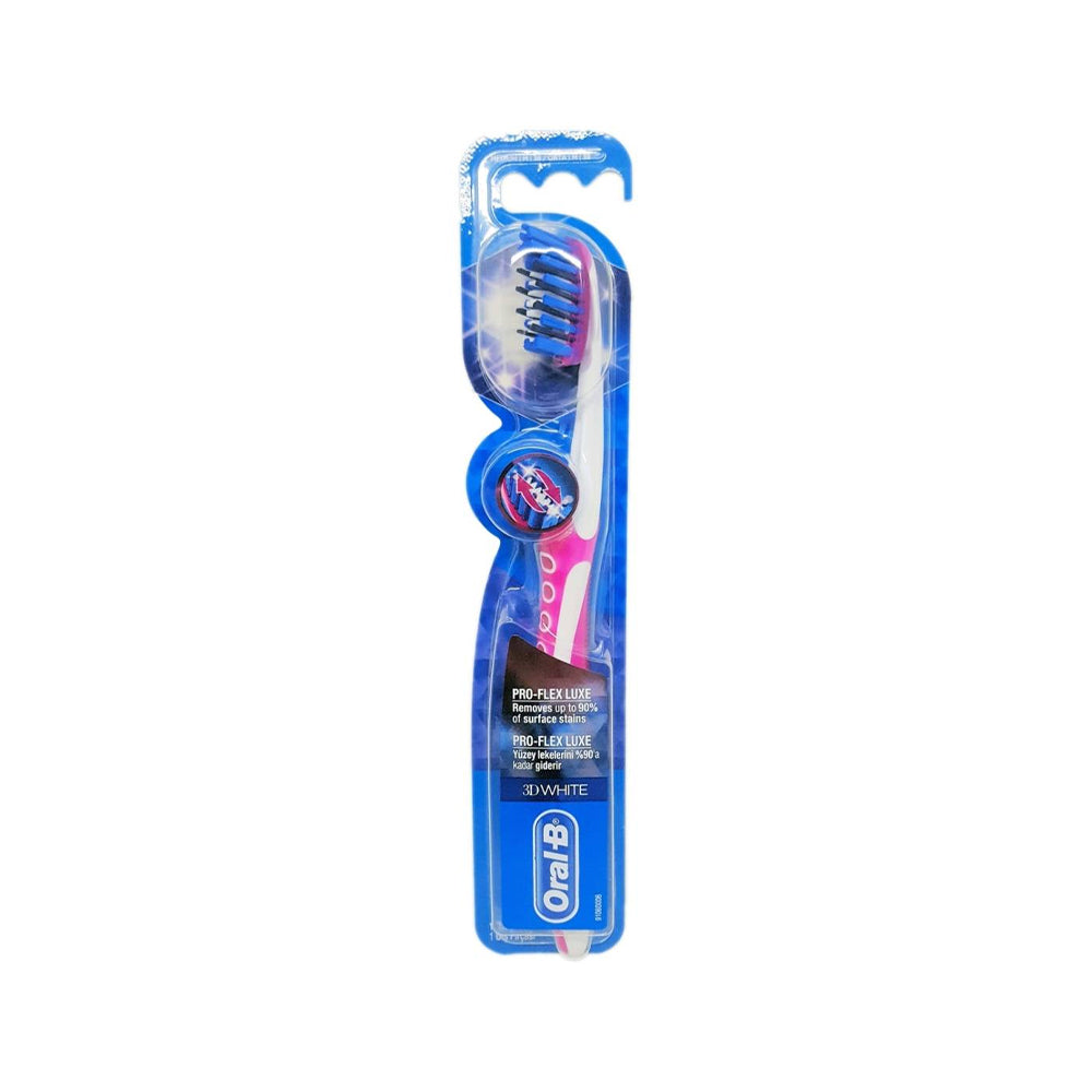 Oral-b Pro-flex Luxe 3d White Medium Toothbrush Oral-B