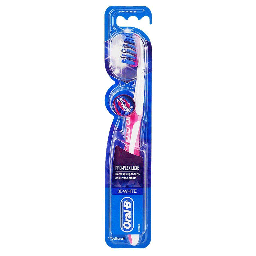 Oral-b Pro-flex Luxe 3d White Medium Toothbrush