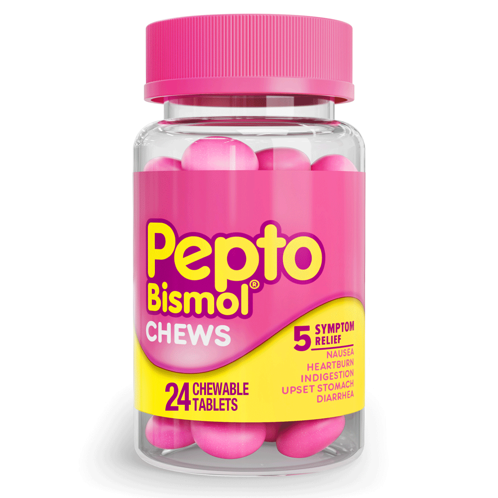 Pepto Bismol Chewable Tab 24s Bottle