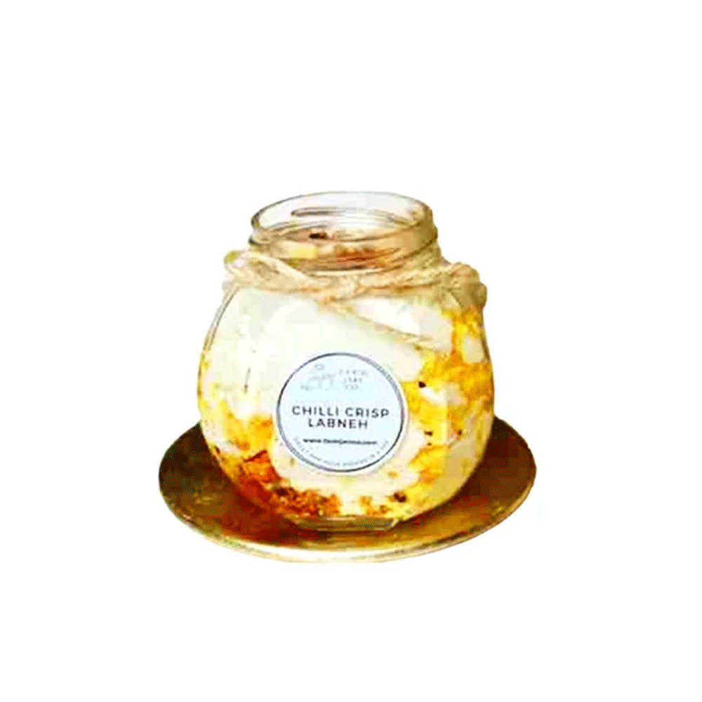 Farm Jars Co Chilli Crisp Labneh Cheese Jar 330g