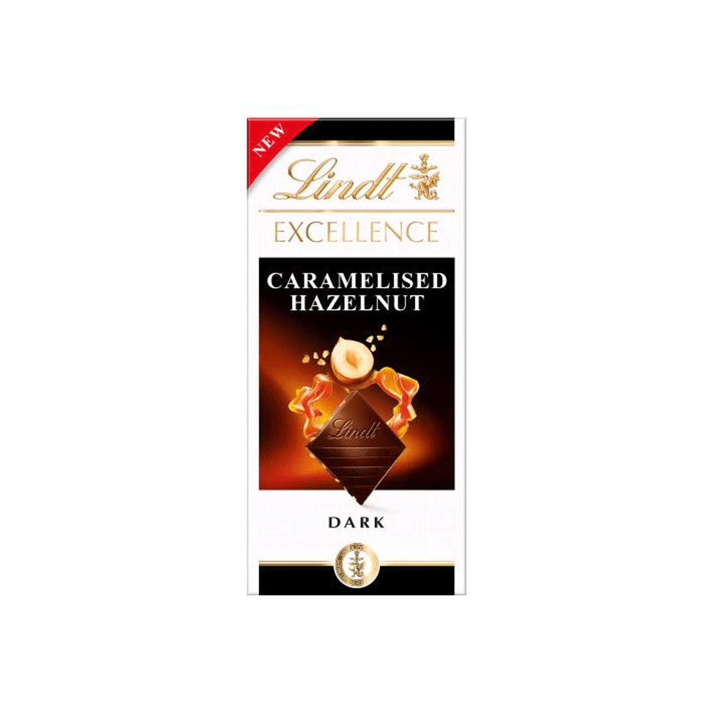 Lindt Caramelised Hazelnut Dark Chocolate 100g - Snapcart.pk