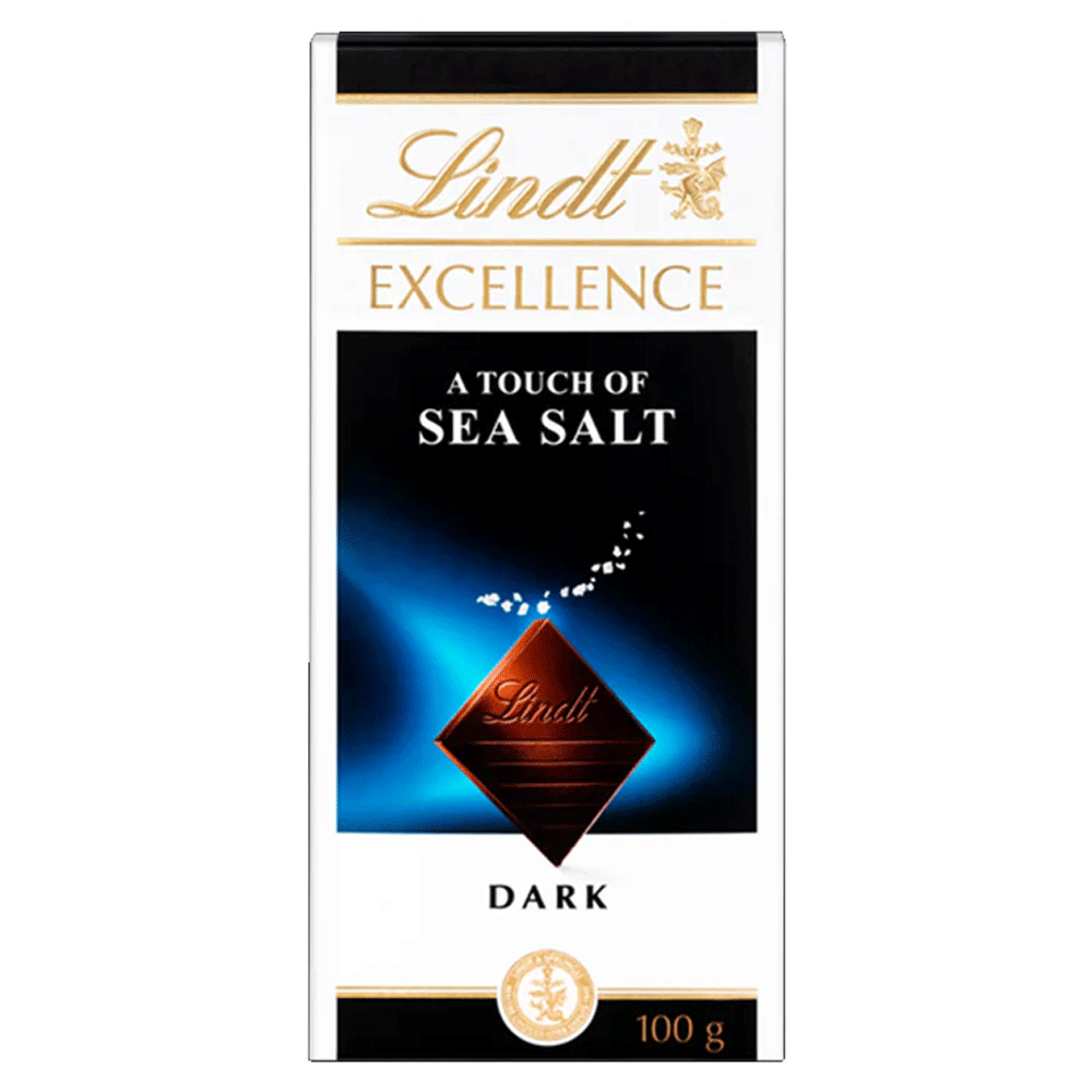 Lindt Excellence A Touch Of Sea Salt Dark Chocolate 100g