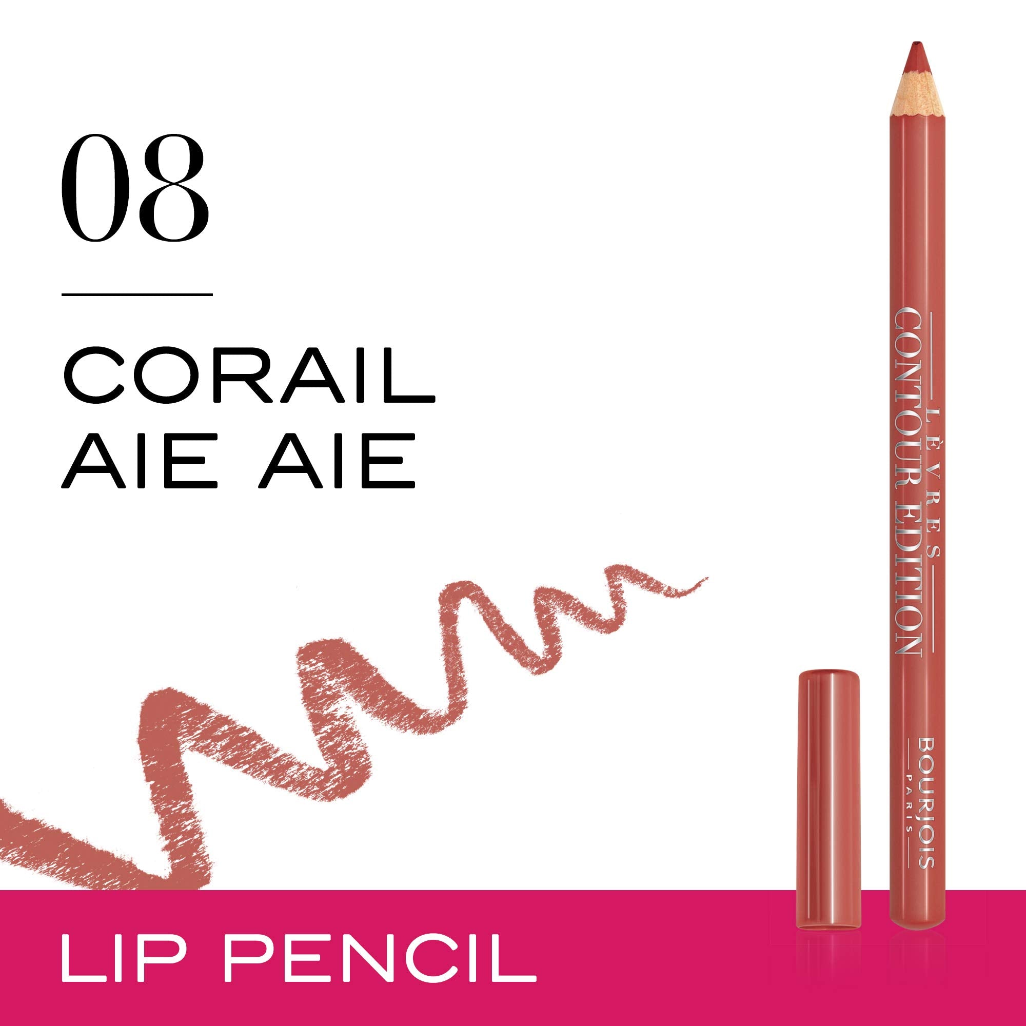Bourjois LÃ¨vres Contour Edition Lip Pencil 08 Corail Aie Aie