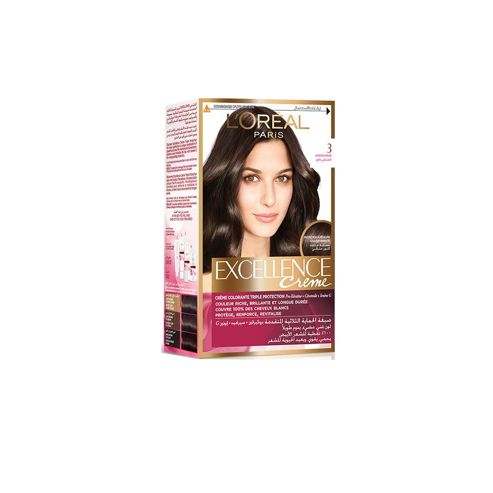 Loreal Excellence Hair Color 3 - Snapcart.pk