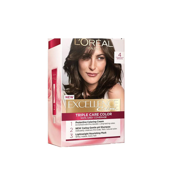 Loreal Excellence Hair Color 4 - Snapcart.pk