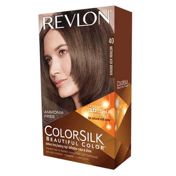 Revlon Color Silk 40 Medium Ash Brown - Snapcart.pk