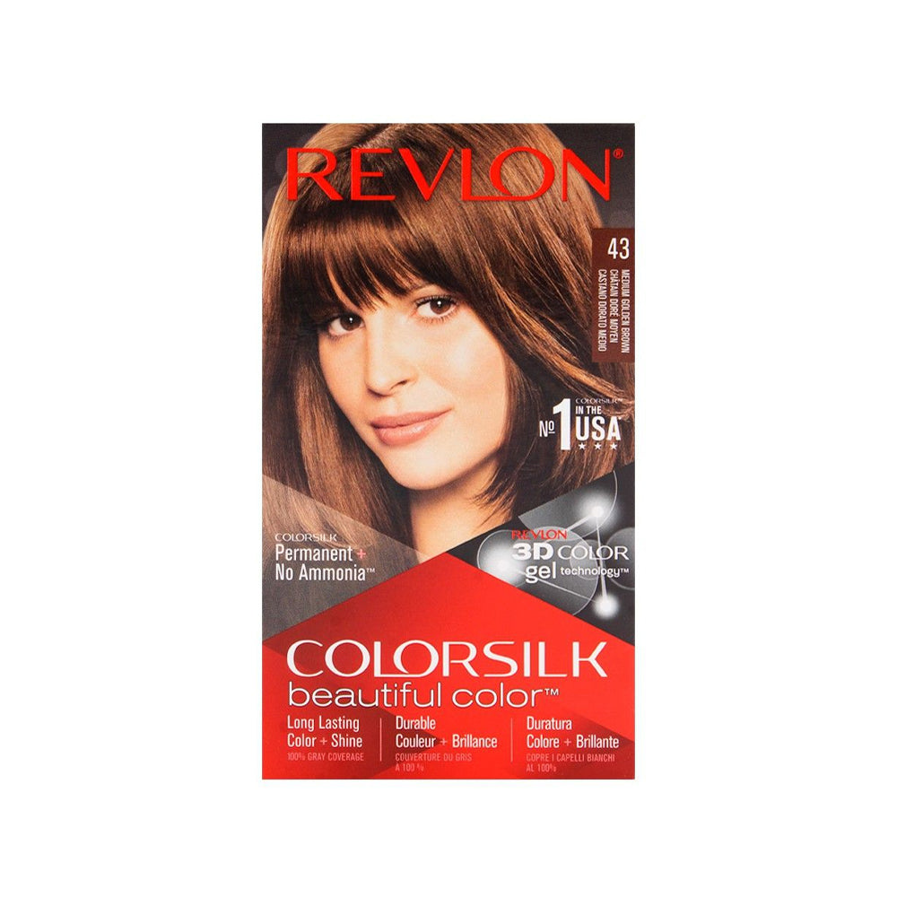 Revlon Color Silk 43 Miduim Golden Brown - Snapcart.pk