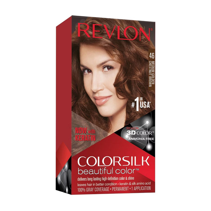 Revlon Color Silk 46 Medium Golden Chestent Brown - Snapcart.pk