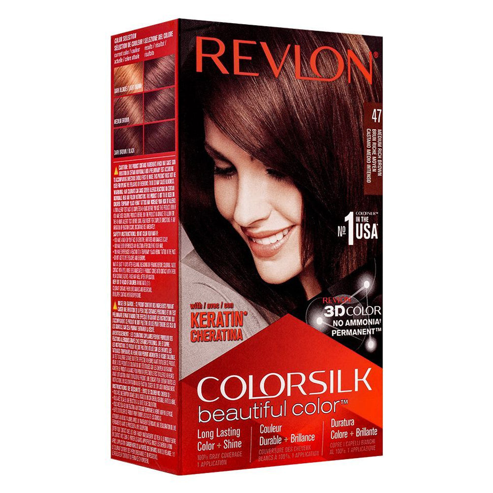 Revlon Color Silk 47 Medium Rich Brown