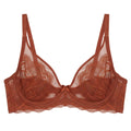Non-Padded Lace Bra - June - Rust